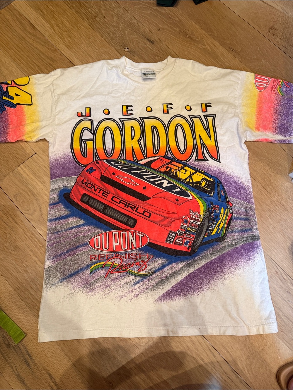 Jeff Gordon Kids' DuPont Racing Graphic Tee - neon colors